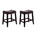 Bianca Saddle Bar Stool - Espresso